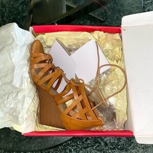 Brown Wedge Heels